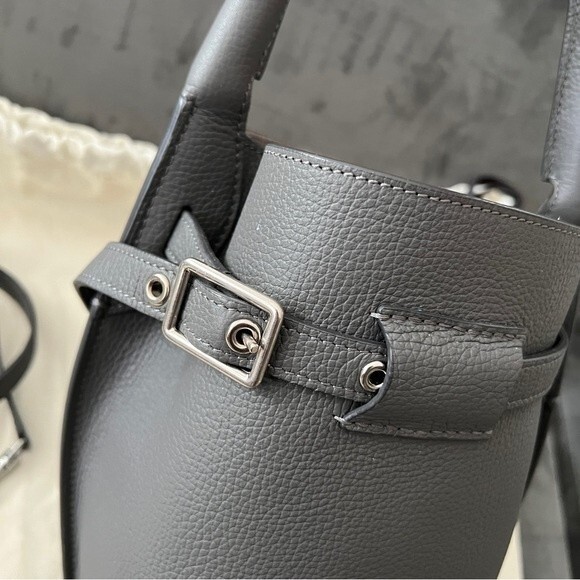 Celine Big Bag Nano Bucket Grey Grained Calfskin - Picture 4 of 16